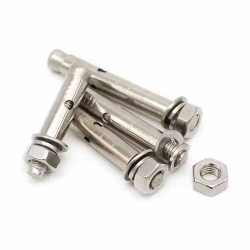 Zinc Plated Concrete Screw Sleeve Type Elevator Conical Cap Wedge expansion bolt Stainless steel Expansion Anchor Bolts